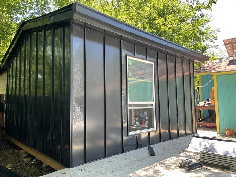 Black standing seam metal wall panels for Metal Roof Installation in Los Gatos